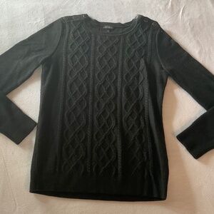 TALBOTS AUTHENTIC BLACK SWEATER